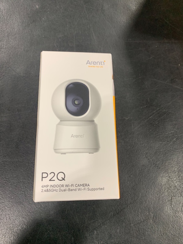 Photo 1 of ARENTI 5G Security Camera Indoor, 4MP Pet Camera with Speaker for Dog/Cat, Baby Monitor with Phone App, Dual-Band WiFi, Auto Tracking, Super Night Vision, 2-Way Talk, Cloud & SD Card Storage