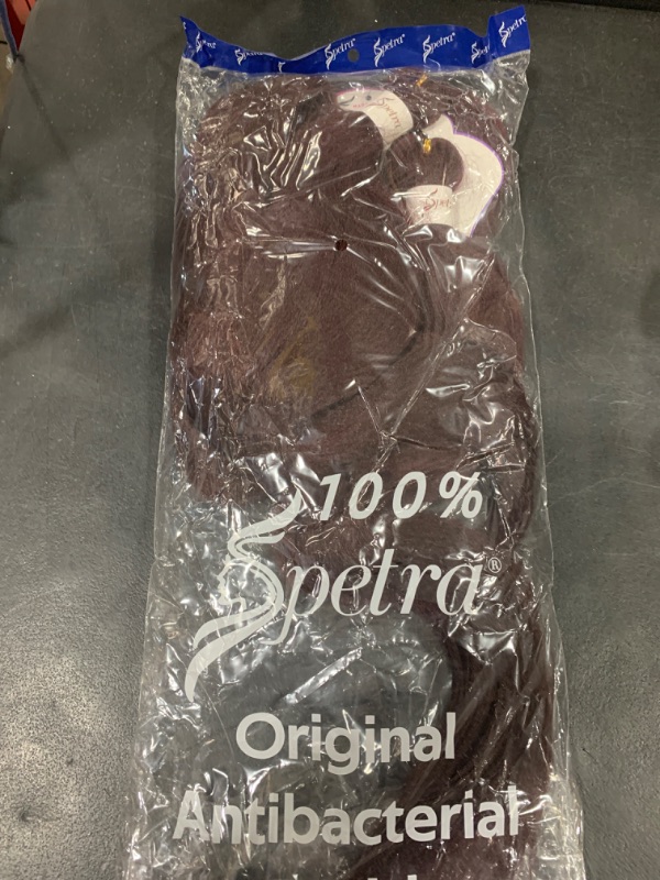 Photo 1 of  Spetra Pre Stretched Braiding Hair Extensions 24 Inch - 8 Bundles Jumbo Knotless Box Braids Professional Synthetic Crochet Braid Natural EZ Braid Yaki Dark Wine Hair Bundles