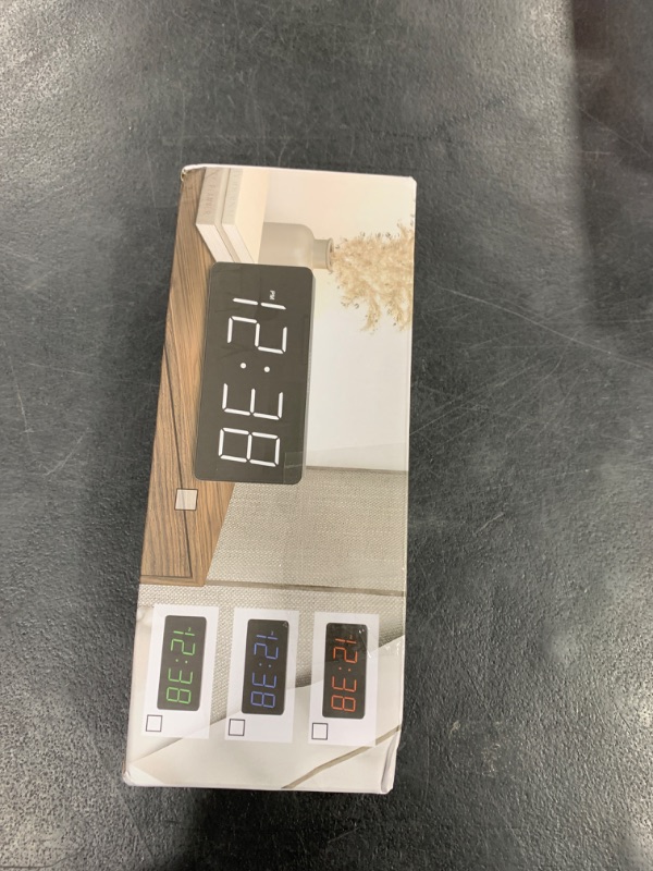 Photo 1 of Peakeep Digital Alarm Clock for Bedroom Bedside, Loud Alarm Clock for Heavy Sleepers, Large Big LED Numbers for Seniors, Battery Backup Plug in Electric Clock with USB Charger (Blue)