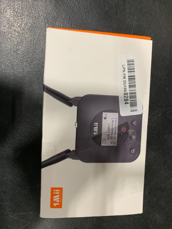 Photo 1 of 1Mii B06TX+ Long Range Bluetooth 5.2 Transmitter for TV/PC/Projector to 2 Wireless Headphones/Speakers, Bluetooth Adapter for TV w/Screen Display Plug n Play, aptX Low Latency & HD Audio