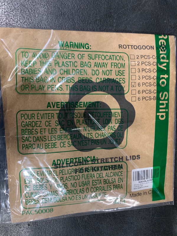 Photo 1 of Silicone Stretch Lids for Food Storage in Fridge, Reusable Elastic Bowl Covers for Cup, Cans, Jars, Round & Rectangle Container, Food Grade Silicone Microwave Food Cover, Heat-Resistant, 6PCS