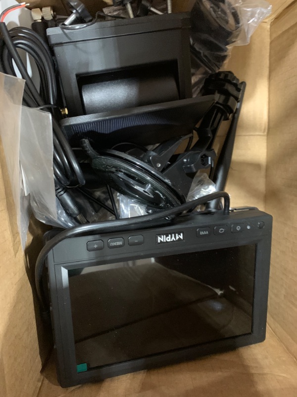 Photo 1 of Solar Wireless Magnetic Backup Camera, 9900mAh Battery Powered Rechargeable IP69 Waterproof HD Back Up Rear View Remote Control Camera with 7 Inch 1080P Monitor System for Car Truck Trailer RV VN003