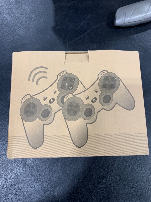 Photo 1 of OKHAHA Controller 2 Pack for PS3 Wireless Controller for Sony Playstation 3, Double Shock 3, Bluetooth, Rechargeable, Motion Sensor, Remote for PS3 (No Stripes(Black + Blue))