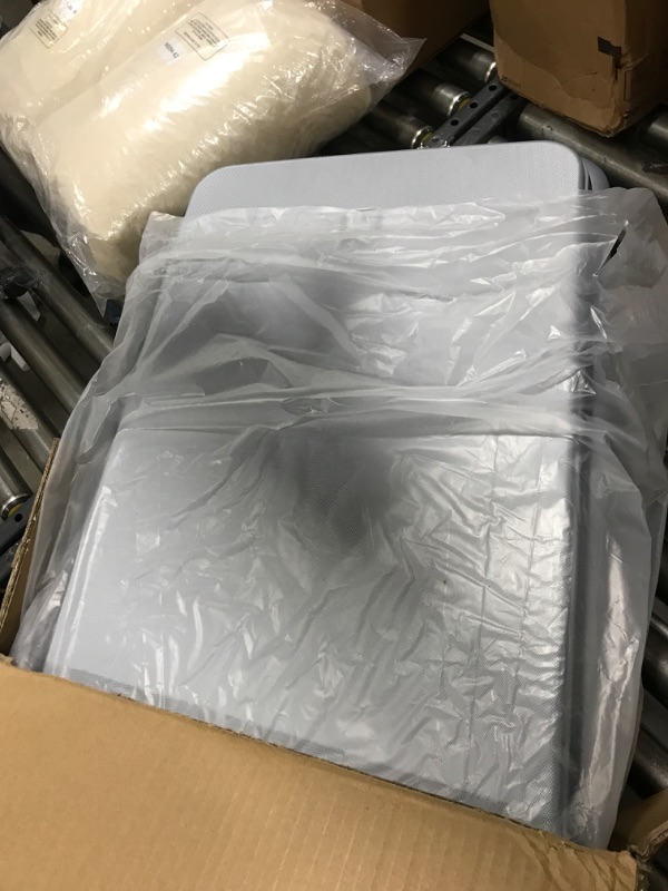 Photo 1 of Hanke 24 Inch Checked Luggage,Top Opening Hard Shell Suitcases with Wheels,Hard Case Travel Luggage with Lock and Cup Holder,Gray