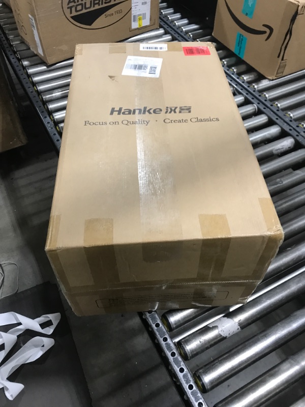 Photo 1 of Hanke 24 Inch Checked Luggage,Top Opening Hard Shell Suitcases with Wheels,Hard Case Travel Luggage with Lock and Cup Holder,Gray