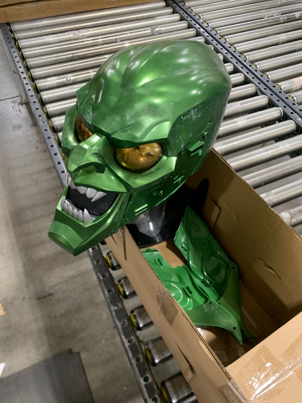Photo 1 of Marvel Legends Series Green Goblin Premium Roleplay Helmet, Spider-Man: No Way Home 