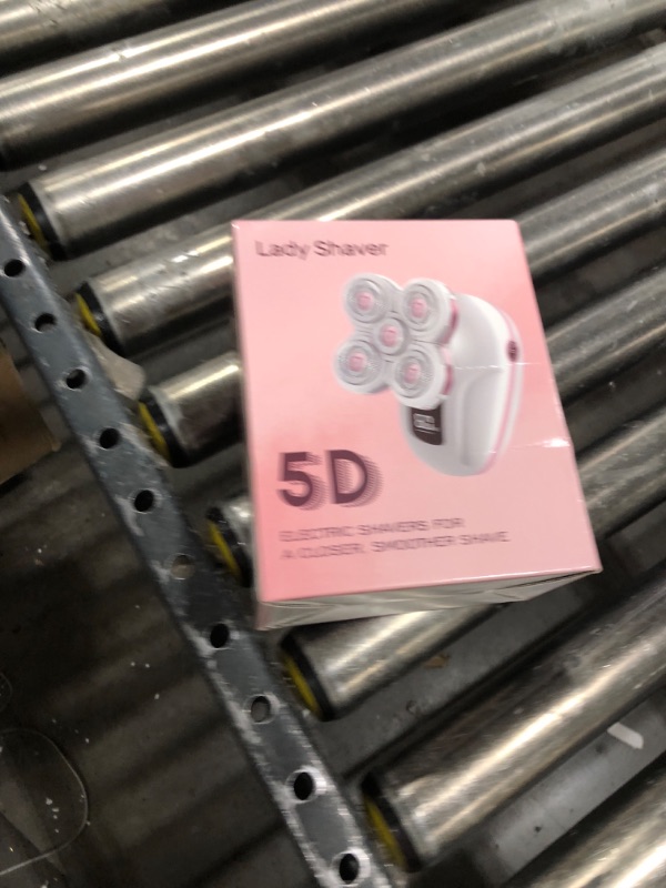 Photo 1 of Electric Razors for Women, Rechargeable Rotary Painless Shaver for Legs Bikini Facial Hair Removal, Body Wet/Dry Razor Water Resistant Grooming Kit, Cordless Womens Trimmer for Lady Grooming (Pink)