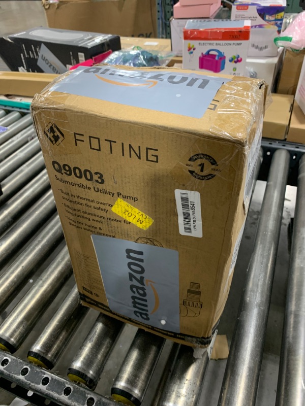 Photo 1 of FOTING Sump Pump 1HP Clean/Dirty Submersible Water Pump, 4600GPH Utility Pump Thermoplastic Electric Portable Transfer Water Pump