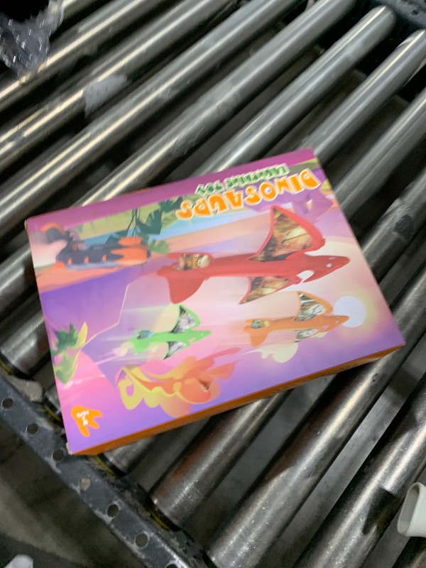 Photo 1 of 3 Pack Dinosaur Airplane Launcher Toys for Kids, Foam Airplanes for Kids Boys Toys with Stickers, Outdoor Flying Toys Birthday Gifts for 4 5 6 7 8 9 10 12 Year Old Boys Girls.