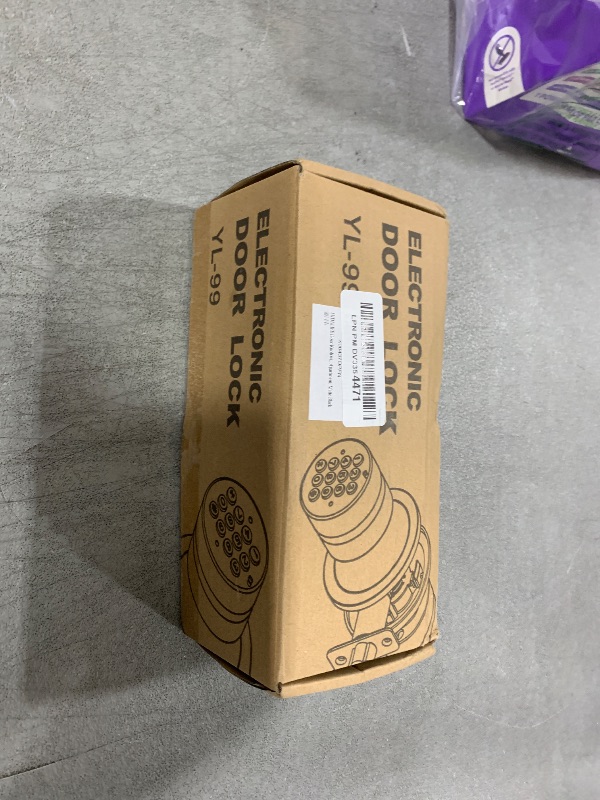 Photo 1 of Door Knob with Keypad, Door Knob with Lock, Keyless Entry Door Lock with Code for Front Door Garage Home Apartment, Matte Black