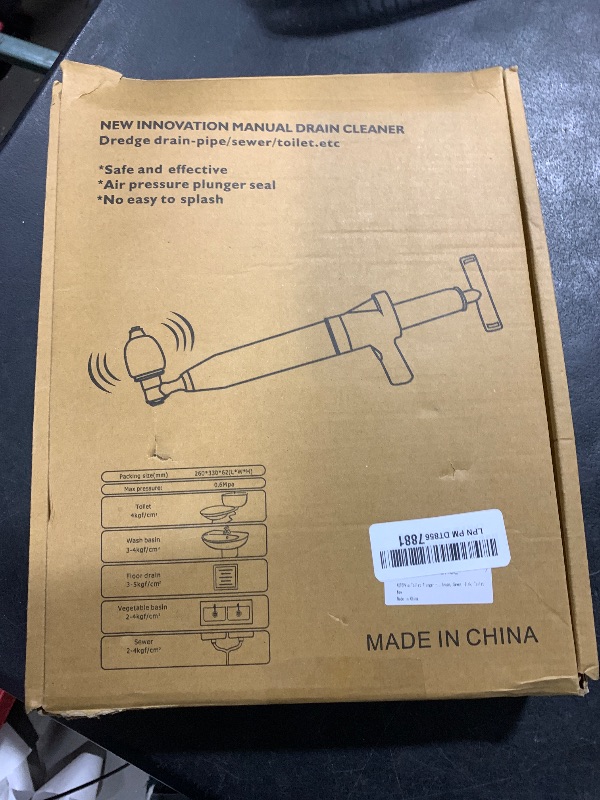 Photo 1 of Toilet Plunger, High-Pressure Plungers for Bathroom, Air Plunger for Toilet with Real Time Barometer, Heavy Duty Drain Blaster Clog Remover, for Bathroom, Floor, Drain, Sink, Kitchen, Plumbing