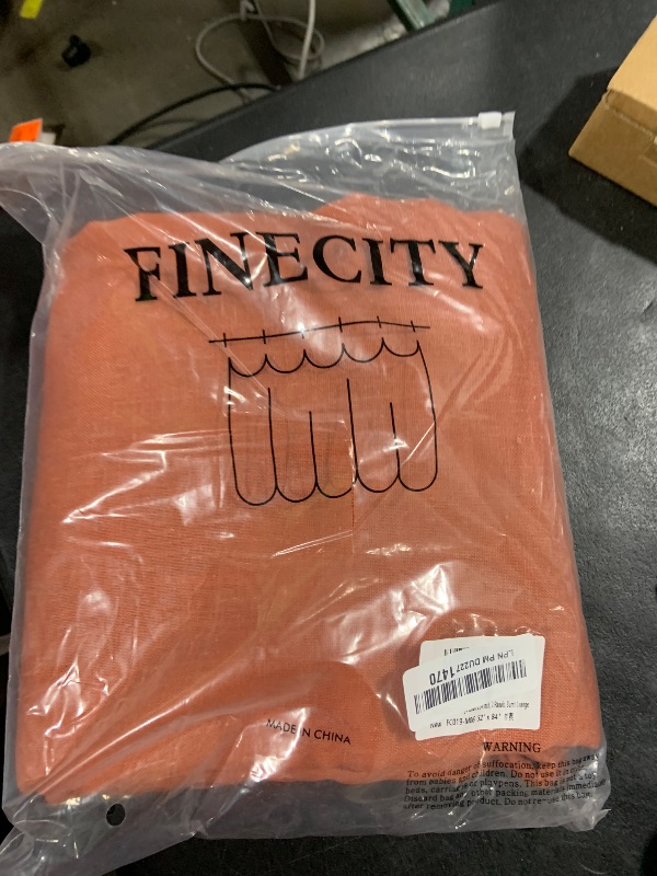 Photo 1 of FINECITY Burnt Orange Curtains 84 Inch Length for Living Room 2 Panels, Back Tab Pocket Light Filtering Fall Linen Semi Sheer Boho Curtains for Bedroom Bohemian Farmhouse Decor Rust Orange, 52x84 Inch