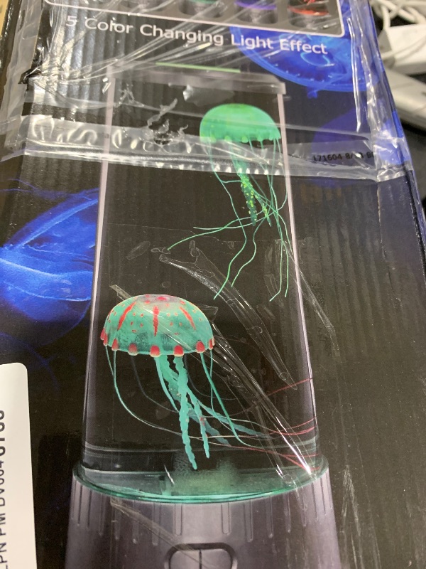 Photo 1 of Lightahead LED Jellyfish Aquarium Lamp Round with 18 LEDs & Vibrant Multi Color Changing Light Effects. The Ultimate Large Sensory Synthetic Jelly Fish Tank Aquarium Mood Lamp. Ideal Gift (Large)