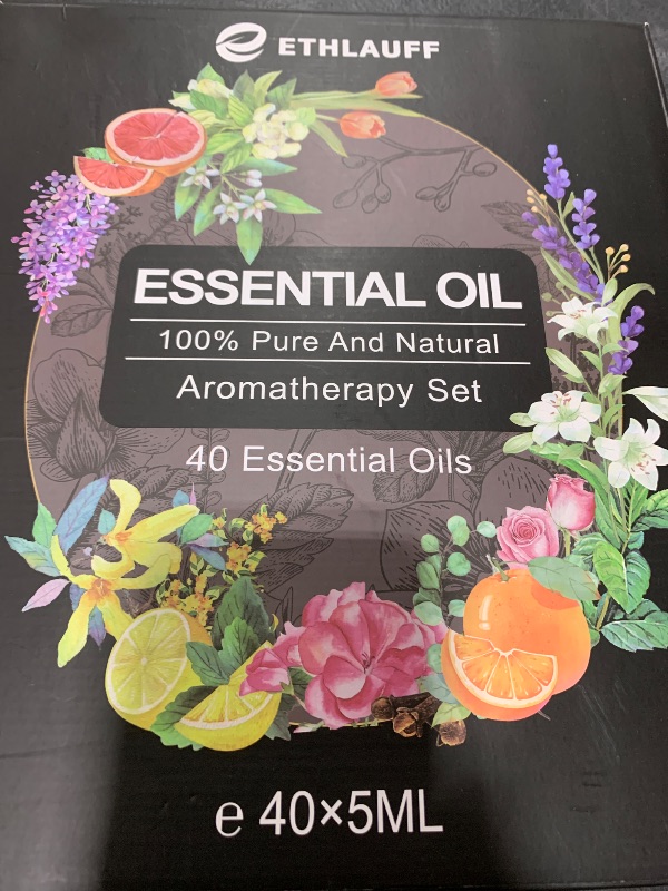 Photo 1 of Essential Oils Set 40 Pcs- Essential Oils Perfect for Diffuser, Fragrance Oil Set for Massage, Soap, Candle Bath Bombs Making (5ml)