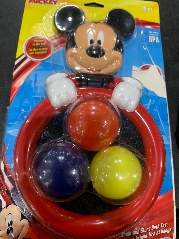Photo 1 of The First Years Disney Mickey Mouse Shoot and Store Baby Bath Toy - Baby Toys for Bathtub, Pool, and Everyday - Baby Bath Essentials