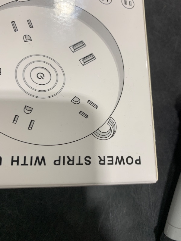 Photo 1 of Retractable Power Strip, 6ft Extension Cord Retractable Power Strip Surge Protector with 4 Outlets 2 Smart USB Ports and Hook, Portable Travel Power Strip for Home, Office, Hotel (White)