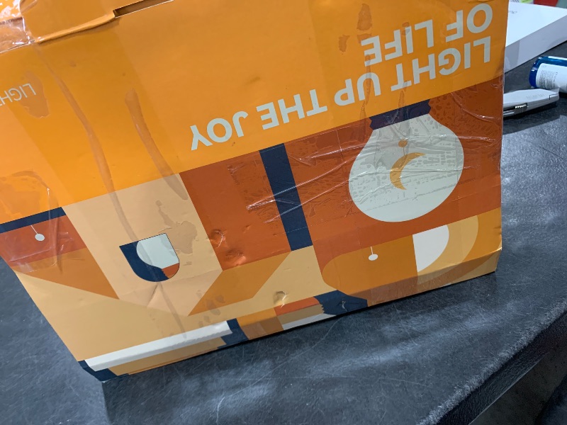 Photo 1 of Ollny 110FT Solar String Lights for Outside, Waterproof Remote Control Dimmable Timers 3Modes Outdoor Light with 50 LED + 2 Spare Shatterproof Bulb, G40 Hanging Lights for Patio Pool House Garage