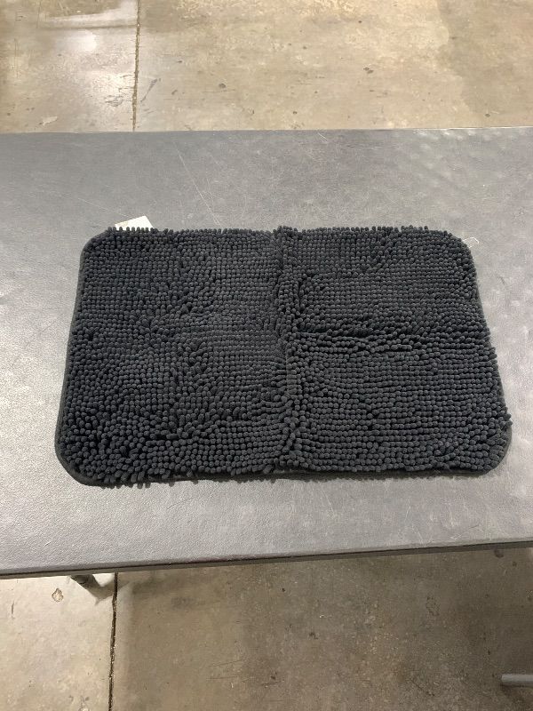 Photo 1 of Black, Bathroom floor mat 