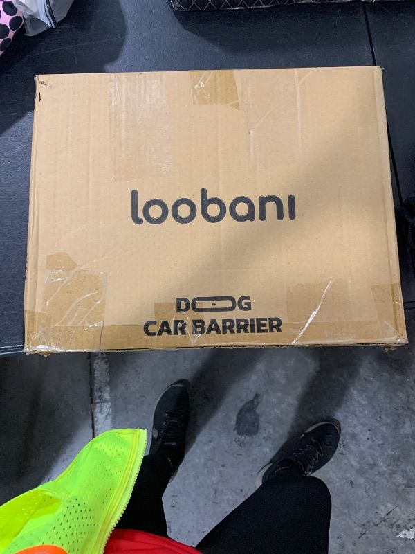 Photo 1 of POSSIBLE MISSING PARTS UNSURE WHAT PARTS ARE MISSING --------------------------------------------------------LOOBANI Dog Barrier for SUVs, Cars, Vehicles and Trucks Cargo Area, Universal Fit Adjustable Heavy-Duty Pet SUV Divider Gate with Metal Mesh for S