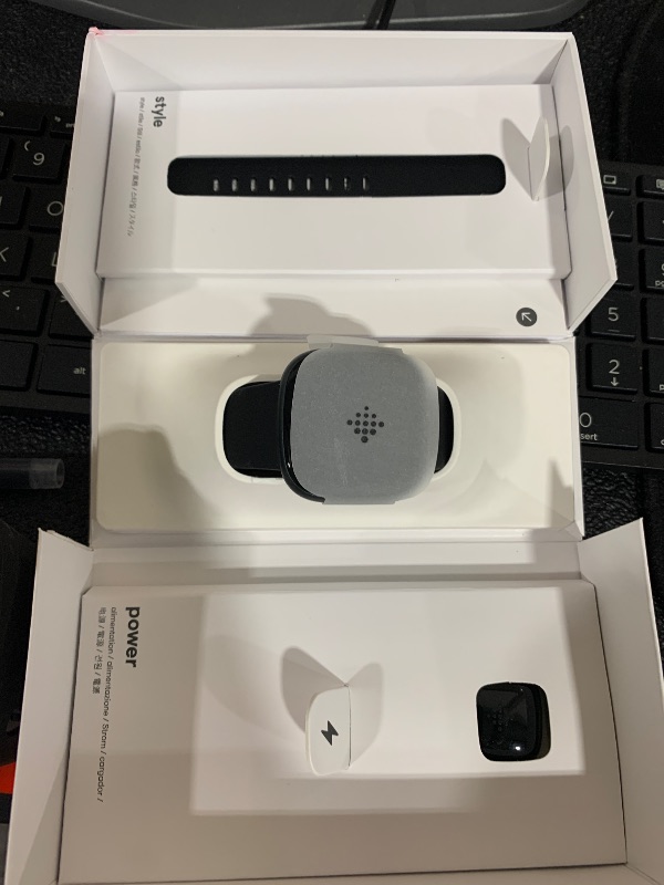 Photo 1 of Fitbit Versa 4 Fitness Smartwatch with Daily Readiness, GPS, 24/7 Heart Rate, 40+ Exercise Modes, Sleep Tracking and more, Black/Graphite, One Size (S & L Bands Included)