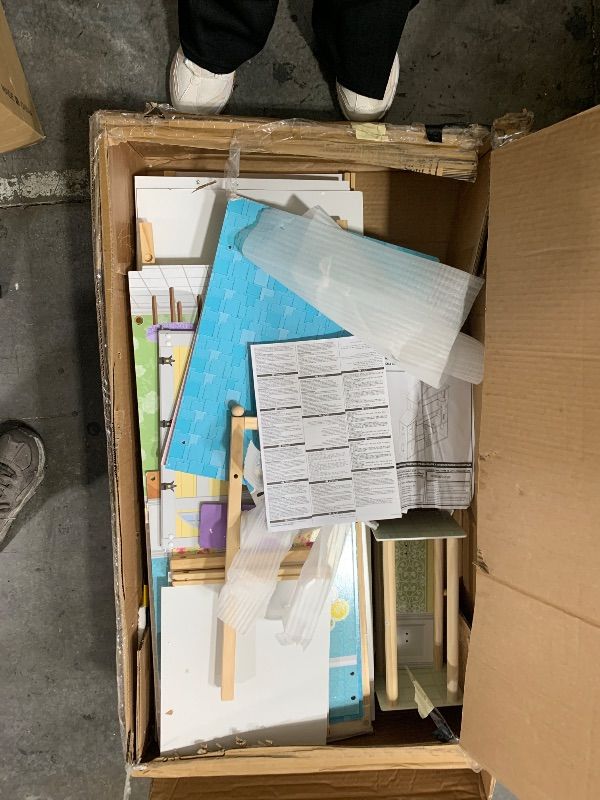 Photo 1 of ITEM IS MISSING PARTS, UNSURE WHAT PARTS ARE MISSING -----------------------------------------KidKraft Majestic Mansion Wooden Dollhouse with 34-Piece Accessories, Working Elevator and Garage, Gift for Ages 3+