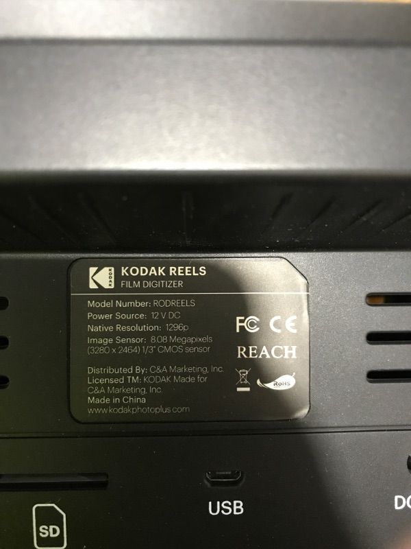 Photo 1 of KODAK REELS 8mm & Super 8 Films Digitizer Converter with Big 5” Screen, Scanner Converts Film Frame by Frame to Digital MP4 Files for Viewing, Sharing & Saving on SD Card for 3” 4” 5” 7” and 9” Reels
