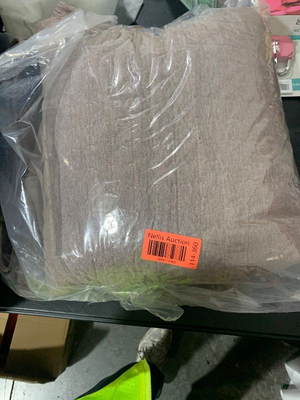 Photo 1 of Wonderful 100% Cotton Jersey Knit Quilt - Stitch Heather Brown Mocha King Quilt with Two Pillow Shams - Soft & Breathable, All-Season Use, Hypoallergenic, Prewashed, Bedspread & Coverlet, 104"x94"
