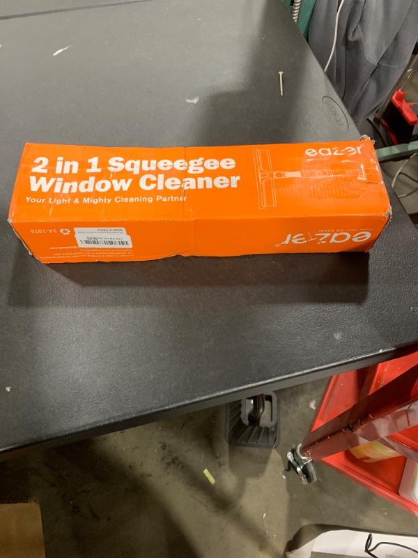 Photo 1 of Eazer 89'' Squeegee Window Cleaner 2 in 1 Rotatable Window Cleaning Tool Kit with Extension Pole, Window Washing Equipment with Bendable Head for Indoor/Outdoor Window and Car Glass