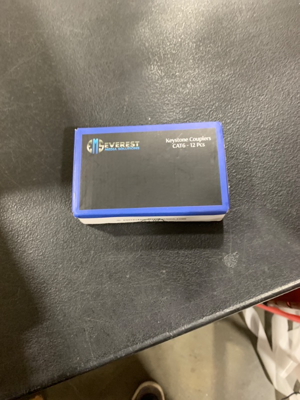 Photo 1 of Everest RJ45 CAT6 Keystone Coupler in White (12-Pack) - RJ45 Coupler - Cat6 Keystone Jacks