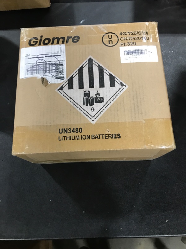 Photo 1 of Giomre Portable Power Station, 297Wh Backup Lithium Battery Generator with 600W AC Output and 100W Fast Charging, Solar Generator for Outdoors Camping, Travel Emergency, Home Blackout