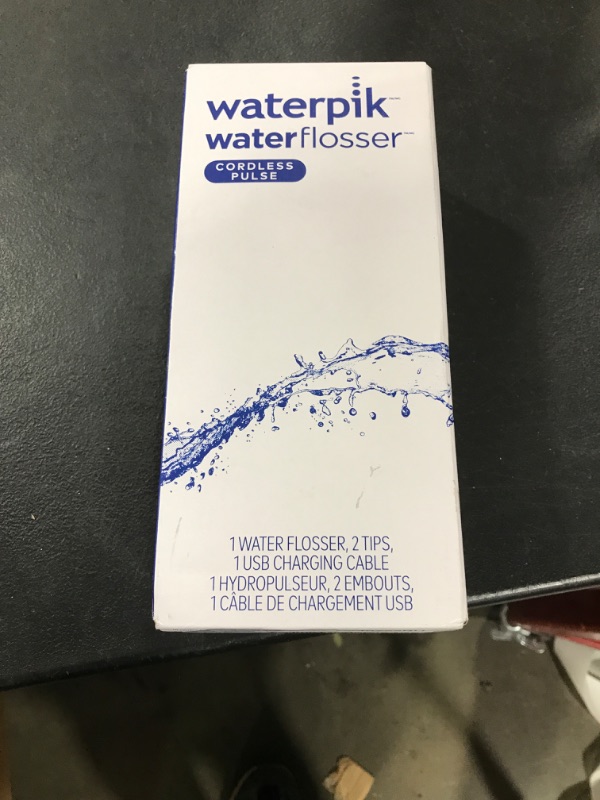 Photo 1 of Waterpik Cordless Pulse Rechargeable Portable Water Flosser for Teeth, Gums, Braces Care and Travel with 2 Flossing Tips, Waterproof, ADA Accepted