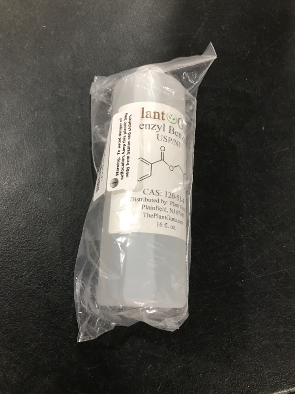 Photo 1 of Benzyl Benzoate USP Grade Liquid 16 fl. oz. - Great for Fragrance/Aroma Compounds, Cosmetics, Hair & Scalp Products.