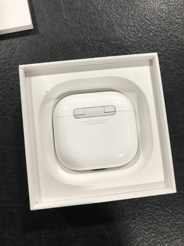 Photo 1 of Apple AirPods 4 Wireless Earbuds, Bluetooth Headphones, Personalized Spatial Audio, Sweat and Water Resistant, USB-C Charging Case, H2 Chip, Up to 30 Hours of Battery Life, Effortless Setup for iPhone