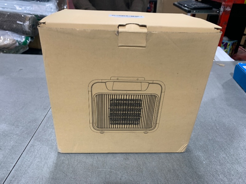 Photo 1 of 600W Dog House Heater, Space Heater for Dogs Chicken Coop Rabbits, Portable Dog House Heater with Digital Display, White Wall-Mounted Insulated Winter Pet Heater with Thermostat & Anti-Chew Cord