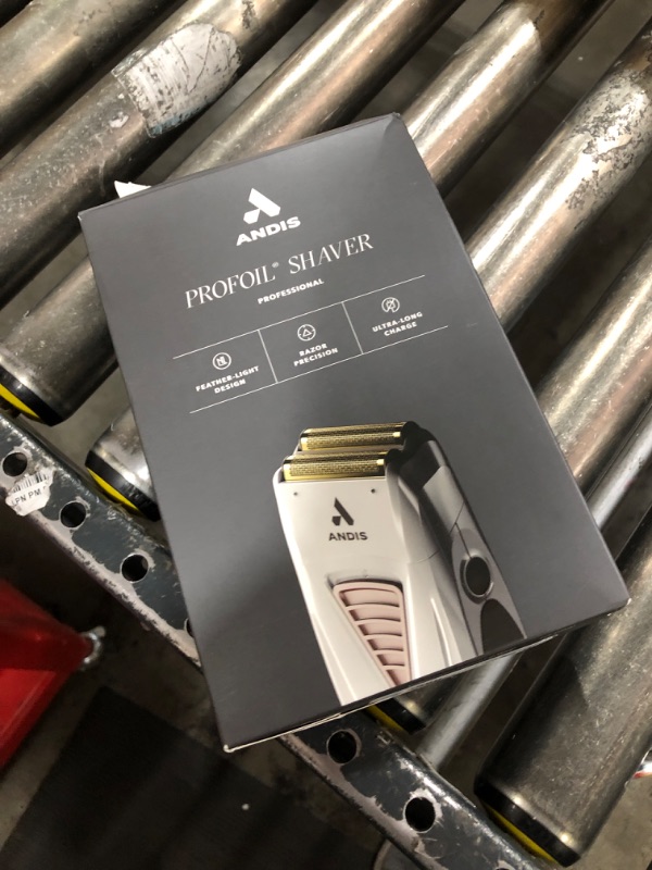 Photo 1 of Andis TS-1 17235 Pro Foil Lithium Titanium Foil Shaver, Cord/Cordless, Smooth Shaving Cordless Shaver with Charger, Gray