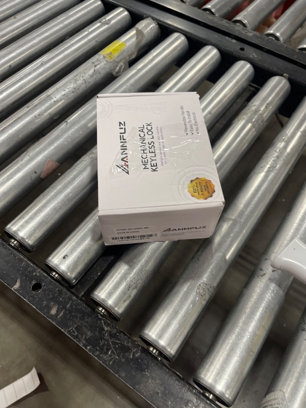 Photo 1 of ANNFUZ Mechanical Keyless Door Lock with Handle, Keypad Front Door Lever Set with Bolt, Code Door Locks with Keypad,Gate Lock for Warehouse,Single-Side, No Electronic (Matte. Black)