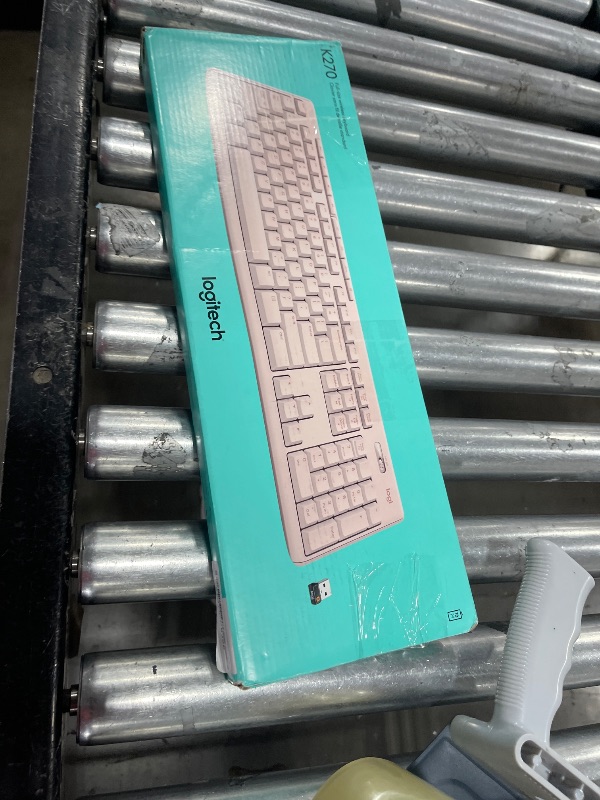 Photo 1 of Logitech K270 Wireless Keyboard for Windows, 2.4 GHz Wireless, Full-Size, Number Pad, 8 Multimedia Keys, 2-Year Battery Life, Compatible with PC, Laptop - Rose