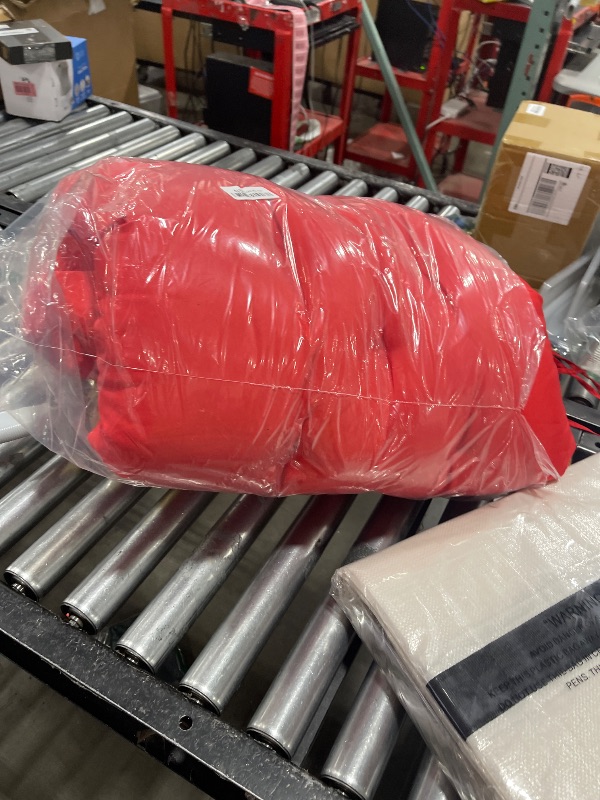Photo 1 of Waterproof Lounger Seat Cushions Outdoor Loveseat Bench Seat Pads Tufted Bench Cushion (47.2 X 19.7 Inch, Red)