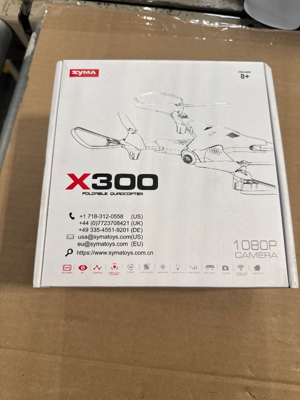 Photo 1 of SYMA Drone with Camera 1080P FPV,Optical Flow Positioning,Tap Fly,Altitude Hold,Headless Mode,3D Flips,40mins Flying UFO X300 Remote Control Quadcopter Gift for Kids Beginners