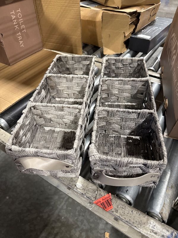 Photo 1 of **NEW/FACTORY SEALED**Water Hyacinth Toilet Tank Basket, 3-Section Rectangular Bathroom Organizer with Built-In Handles, Portable Shower Caddy, Natural Storage Bin for Bathroom Essentials, and Bathroom Basket for Storage