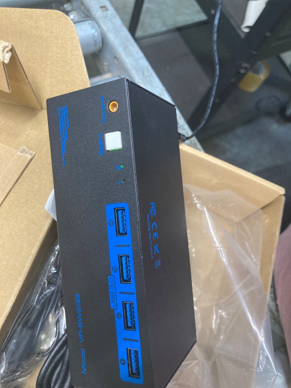 Photo 1 of 8K@60Hz HDMI Displayport KVM Switch 3 Monitors 2 Computers 4K@120Hz Triple Monitor KVM Switches for 2 PC Share 4 USB 3.0 Ports Support Extended & Copy Mode Desktop Controller 12V Adapter Included
