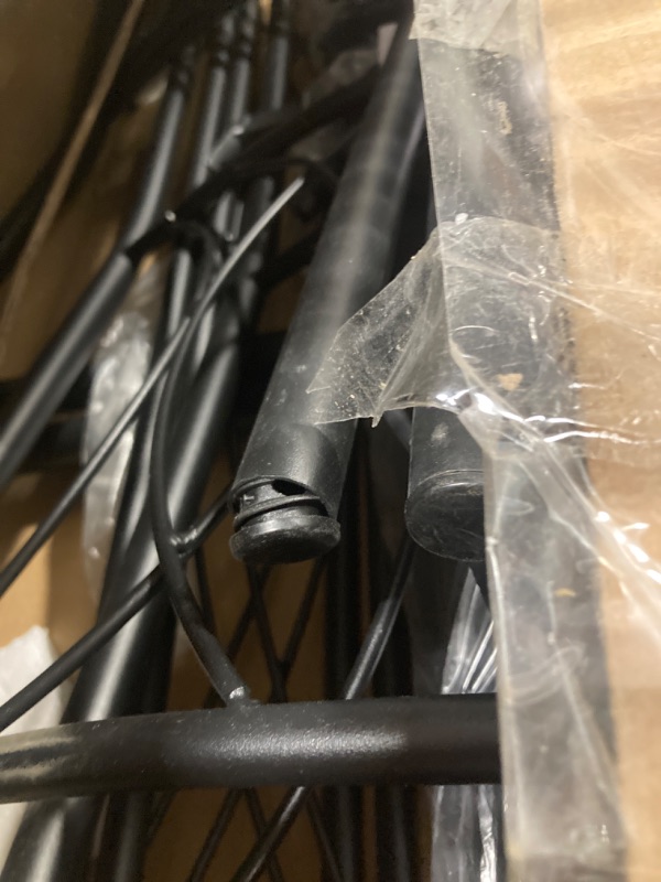 Photo 1 of IDEALHOUSE Dining Table Set for 4, Kitchen Table and Chairs Set for 4, Rectangular Kitchen Table Set, 5 Piece Small Dining Table Set with Upholstered Chairs for Apartment, Small Space, Retro Brown