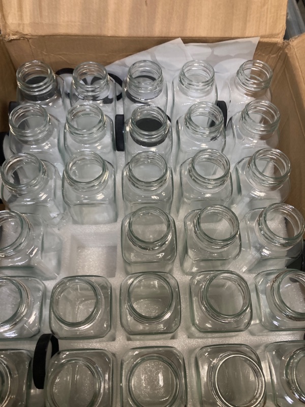 Photo 1 of 8 oz Glass Bottles,Reusable Glass Water Bottles With Airtight Lids,Vintage Drinking Bottles for Smoothies,Kombucha,Tea,Juicing Bottles Beverage Bottle Milk Bottles With Caps,Liquid Storage Jars 30pack