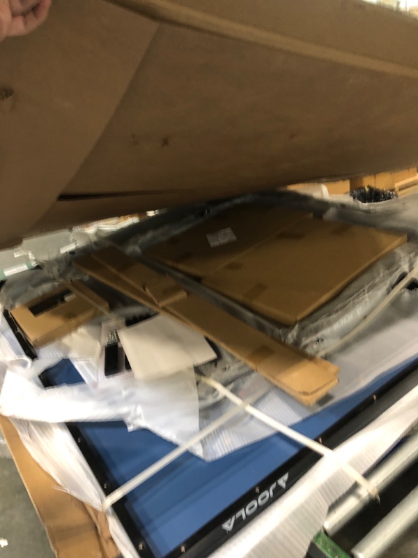 Photo 1 of ***Very large item, pick up with truck*** JOOLA Inside Professional MDF Indoor Ping Pong Table with Quick Clamp Table Tennis Net and Post Set - 10 Minute Easy Assembly - Tournament Quality - Foldable with Single Player Playback Mode