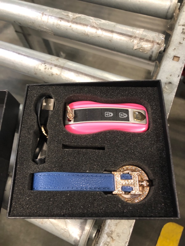 Photo 1 of Mini Stun  With LED Flashlight and Wrist Strap – Unique Key fob Design (Pink)
