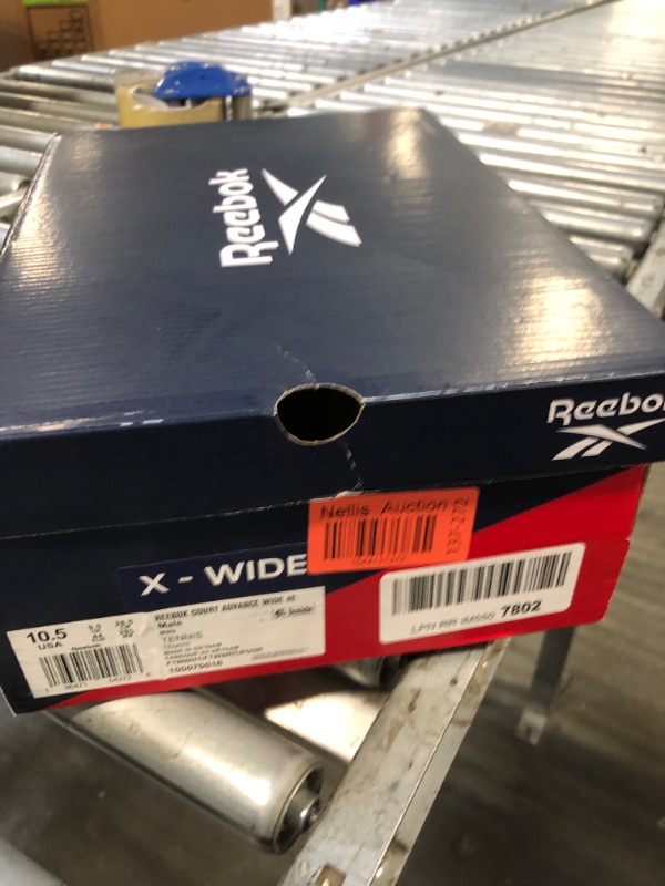 Photo 1 of Reebok Unisex Court Advance Sneaker, Footwear White/Footwear White/Pure Grey 2, 10.5 XX-Wide US Men