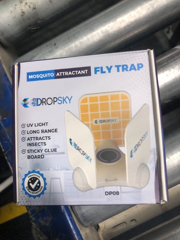 Photo 1 of Dropsky 360 Portable Flying Insect Trap, Gnat Traps for House Indoor & Outdoor- Higher Coverage Blue Light Fly Trap- Get Rid of Flies- Safe for Pets & Kids- Fly Trap + 3 Glue Cards+ USB+Cable Charger?