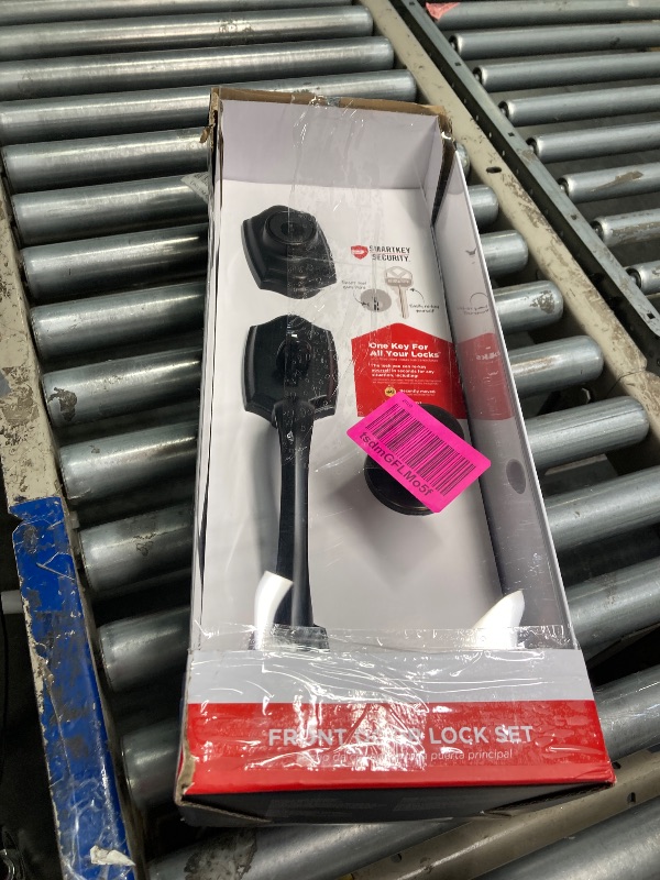 Photo 1 of ***DAMAGE BOX*** Belleview and Cove Venetian Bronze Entry Door Knob Handleset and Single Cylinder Deadbolt Feat. SmartKey and Microban
