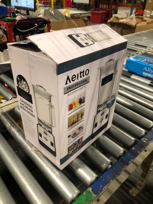 Photo 1 of Aeitto Blender, Blenders for Kitchen with 1500-Watt Motor, 68 Oz Large Capacity, Professional Countertop Blenders for Ice Crush, Frozen Drinks (Silver)