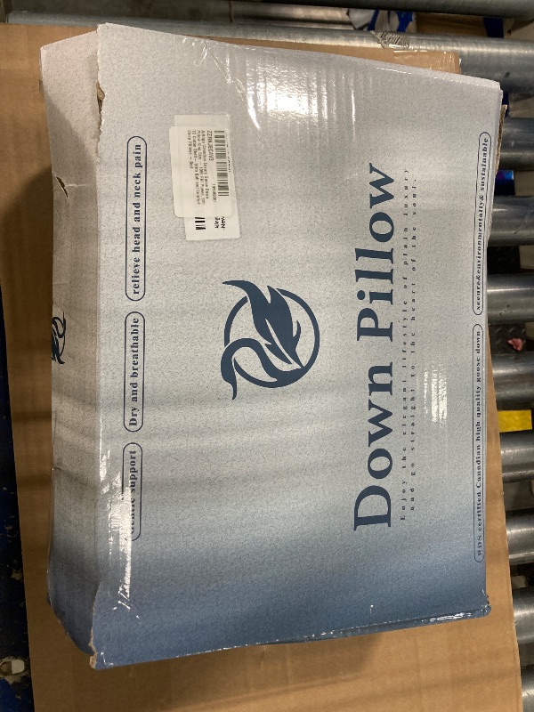 Photo 1 of AiAngu Canadian Luxury Goose Down Pillow King Size - 1050 Fill Power, 600 TC Cotton Shell- Ultra Soft and Comfort Sleep Pillows - Bed Pillows for Back, Stomach, Side Sleeper(White,King(Pack of 1))